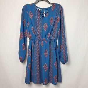 Maurices XS Dark Blue Floral Dress